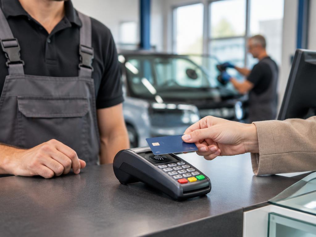 Paiement par carte bancaire au comptoir